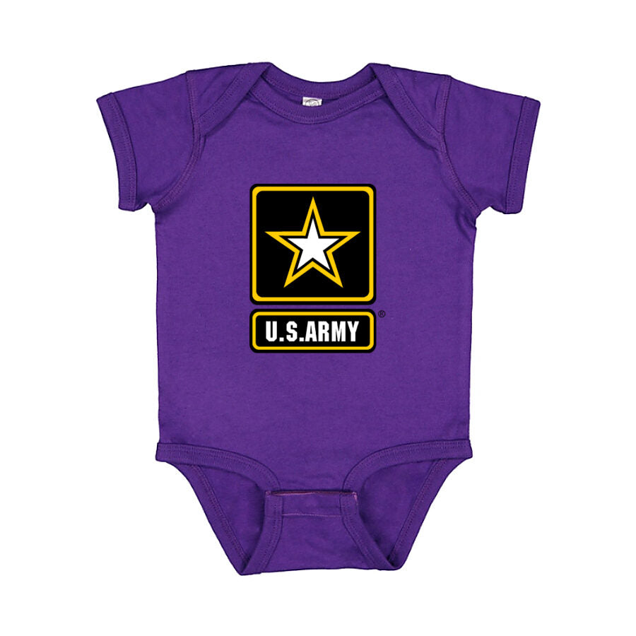 U.S. Army Baby Romper Onesie - Purple