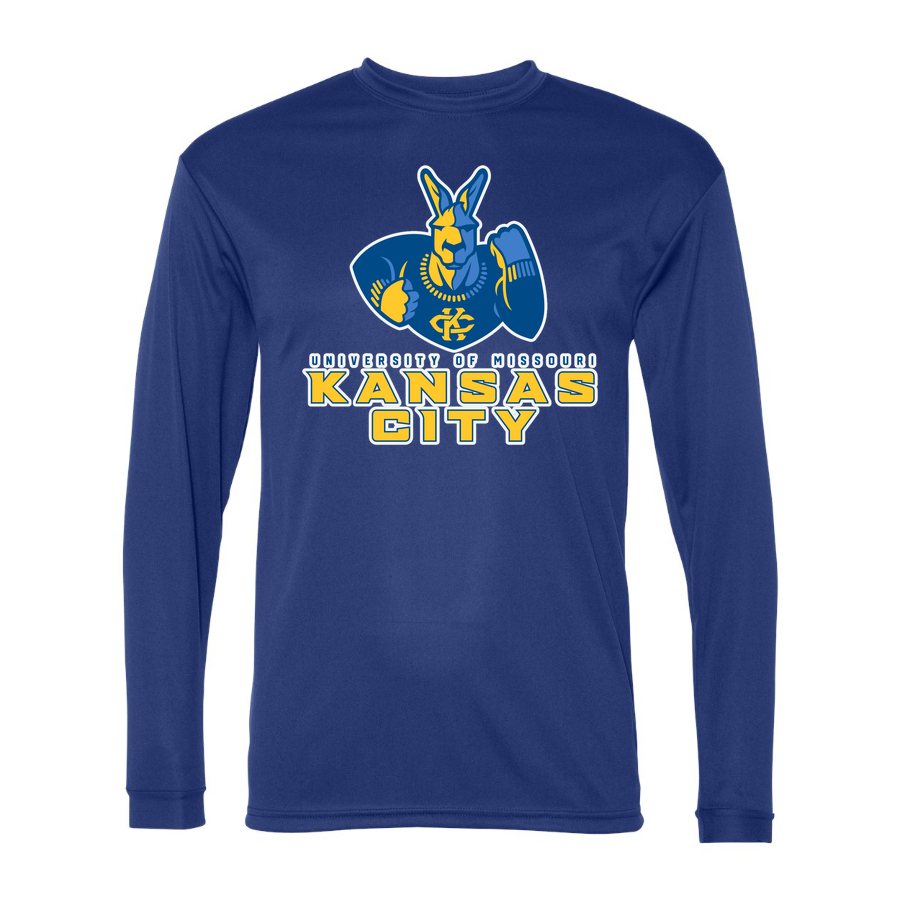 Men's UMKC Kangaroos Polyester Long Sleeve T-Shirt - Royal Blue