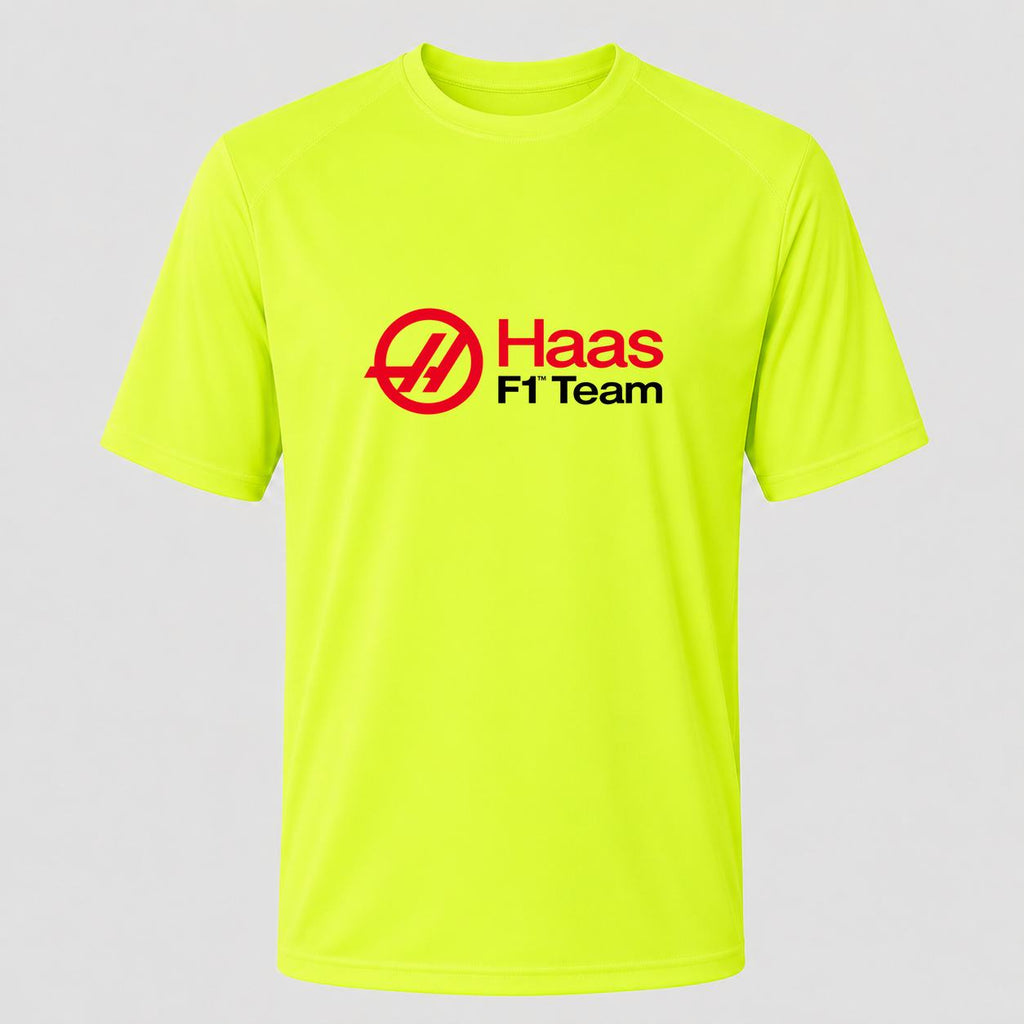 Men's Haas F1 Team Performance T-Shirt - Safety Green