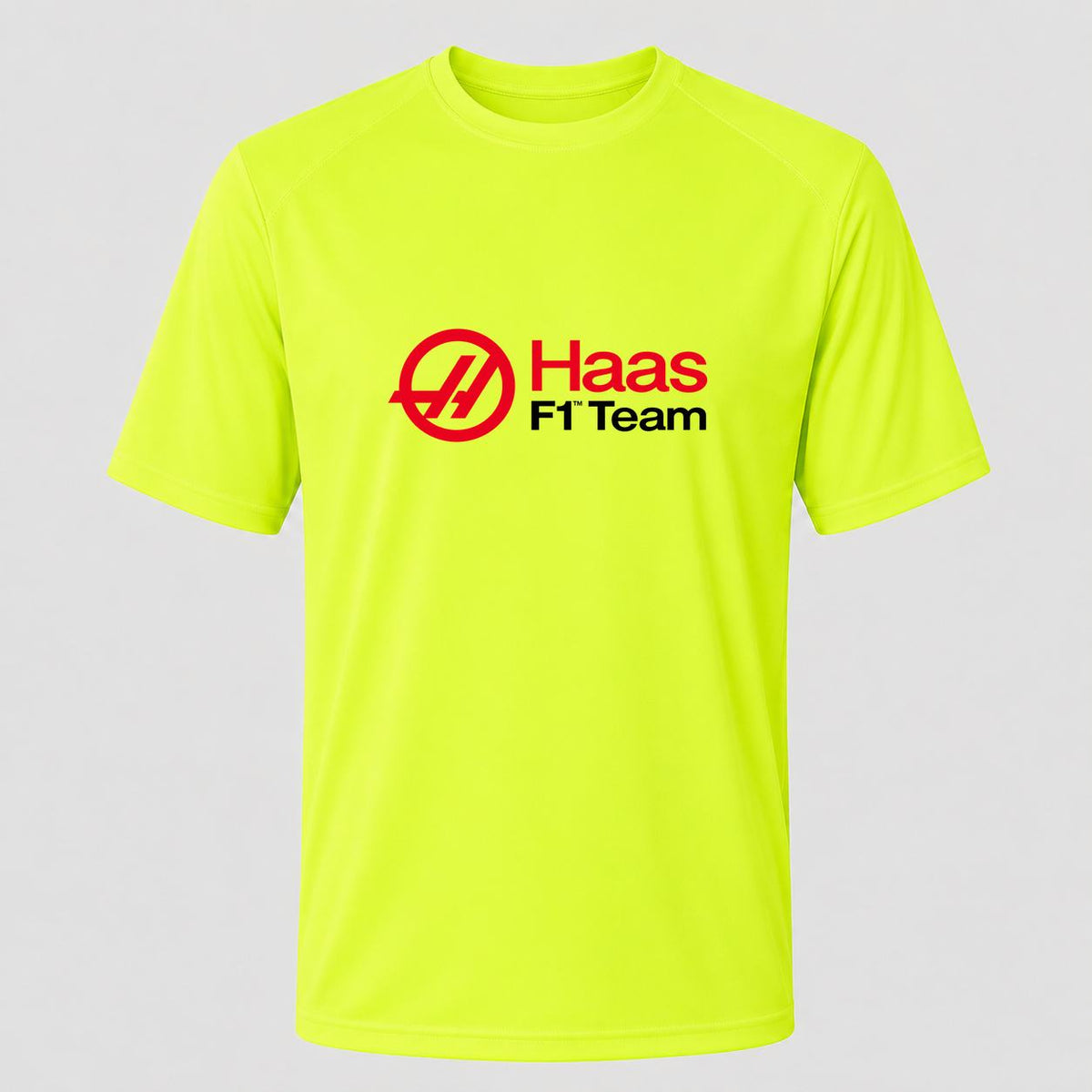 Men's Haas F1 Team Performance T-Shirt - Safety Green