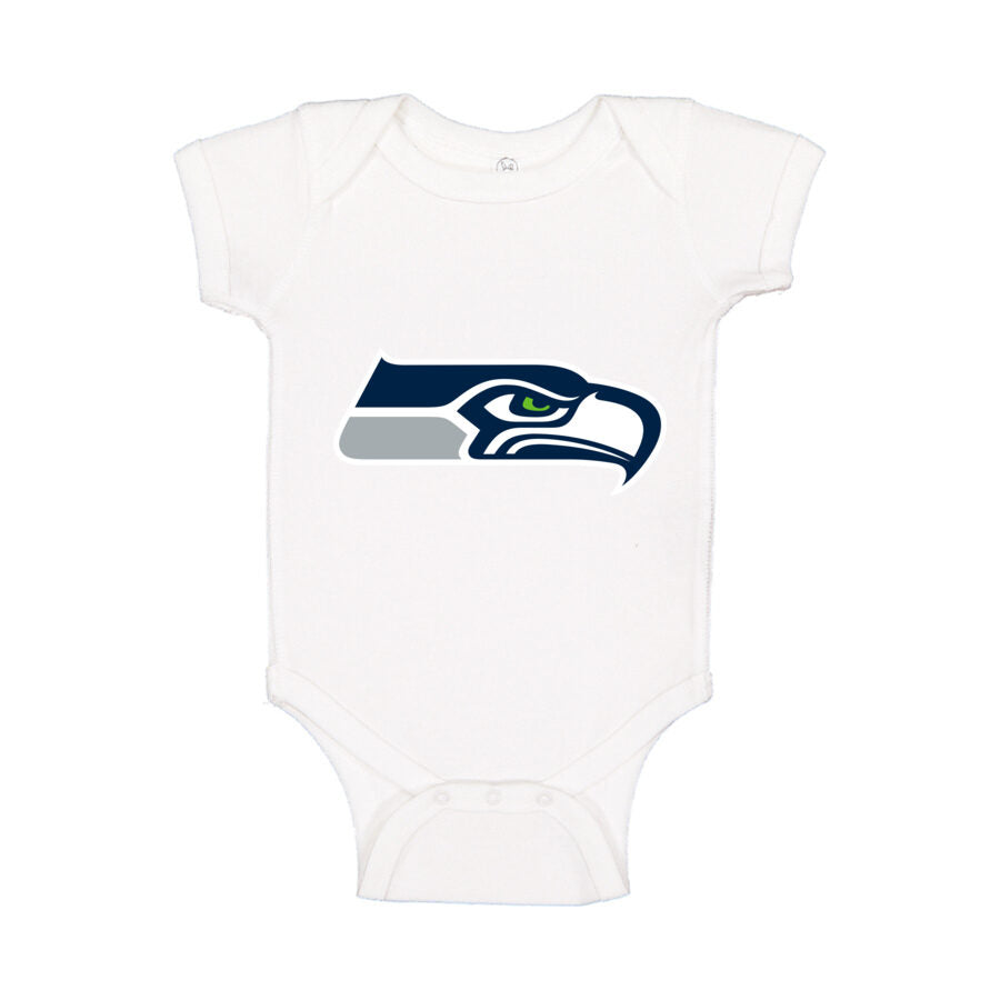Seattle Seahawks Baby Romper Onesie - White