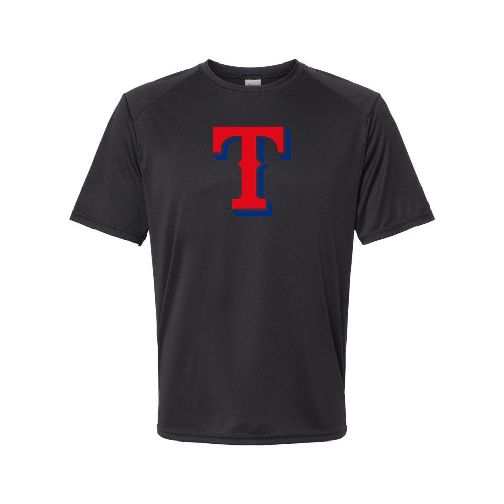 Texas Rangers Polyester T-Shirt - Black