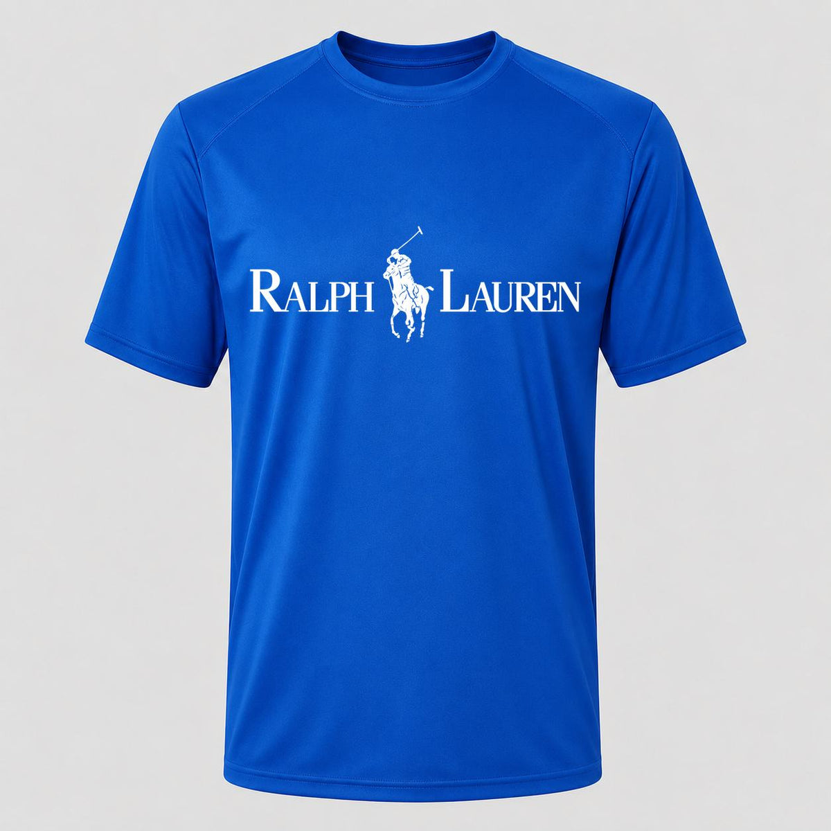 Men's Polo Ralph Lauren White Performance T-Shirt - Royal Blue