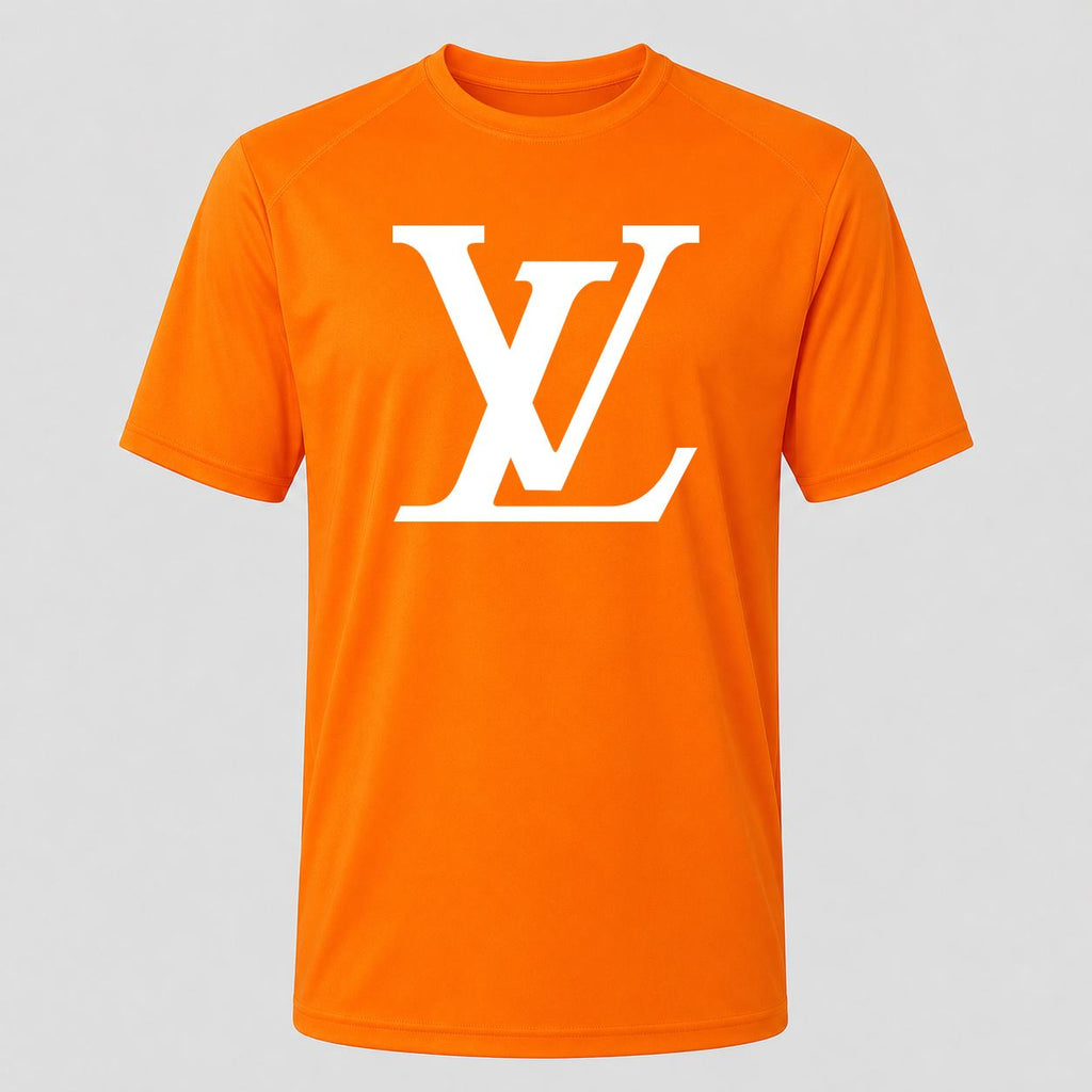 Men's Louis Vuitton White Performance T-Shirt - Orange