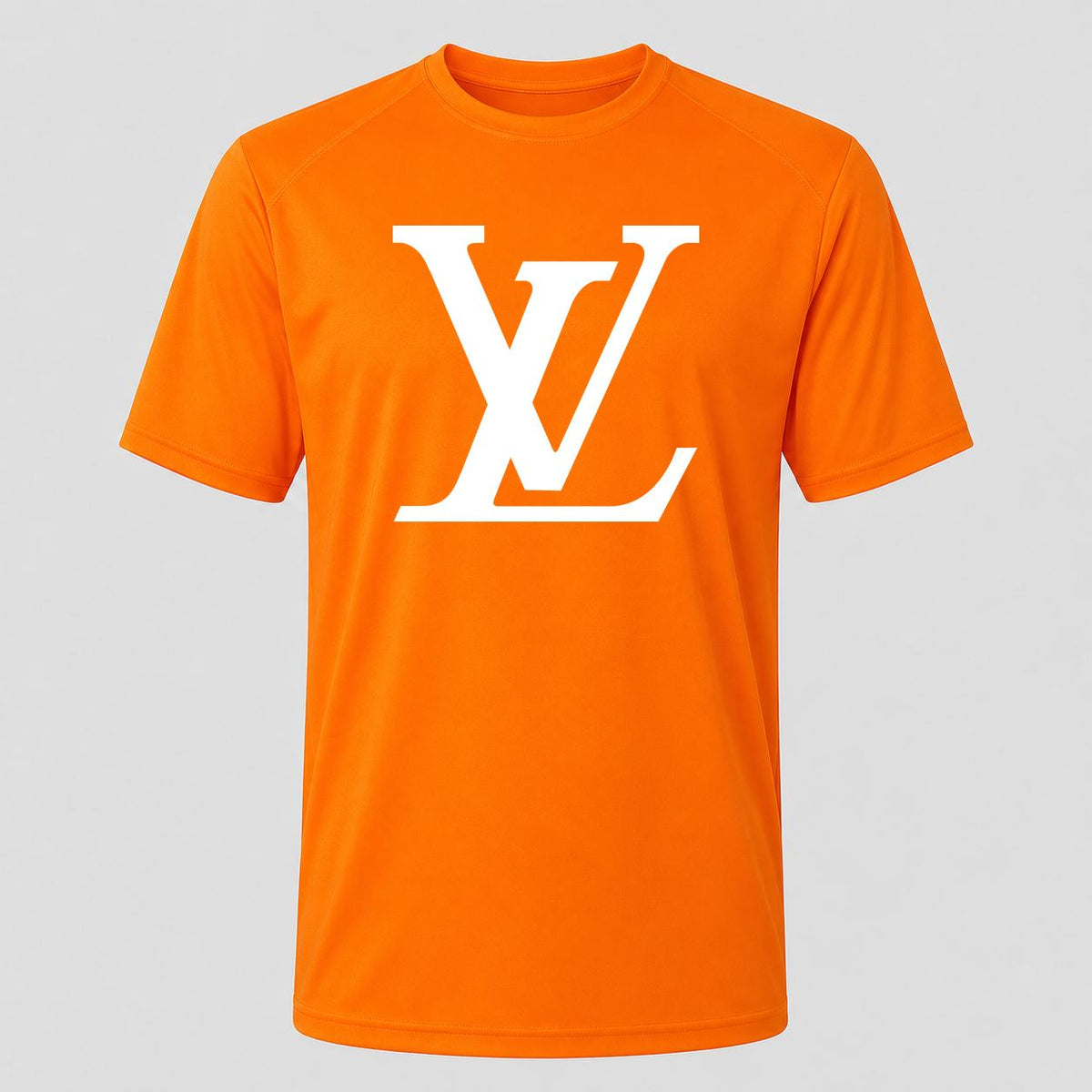 Men's Louis Vuitton White Performance T-Shirt - Orange