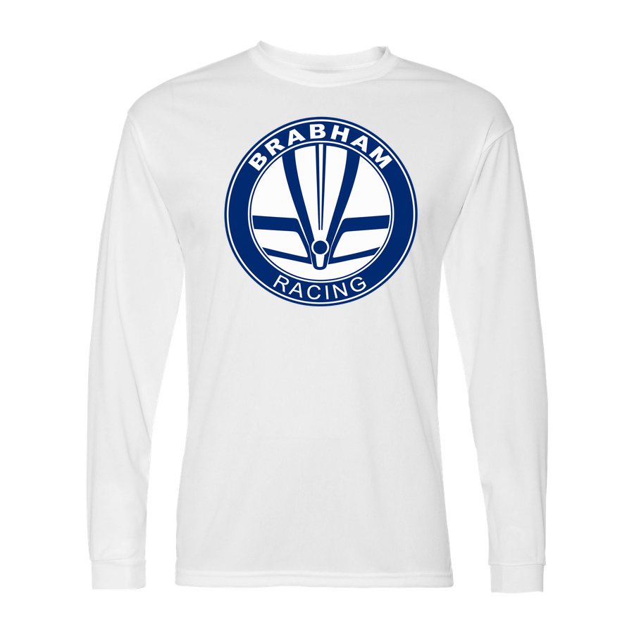 Men's Brabham Racing Polyester Long Sleeve T-Shirt - White
