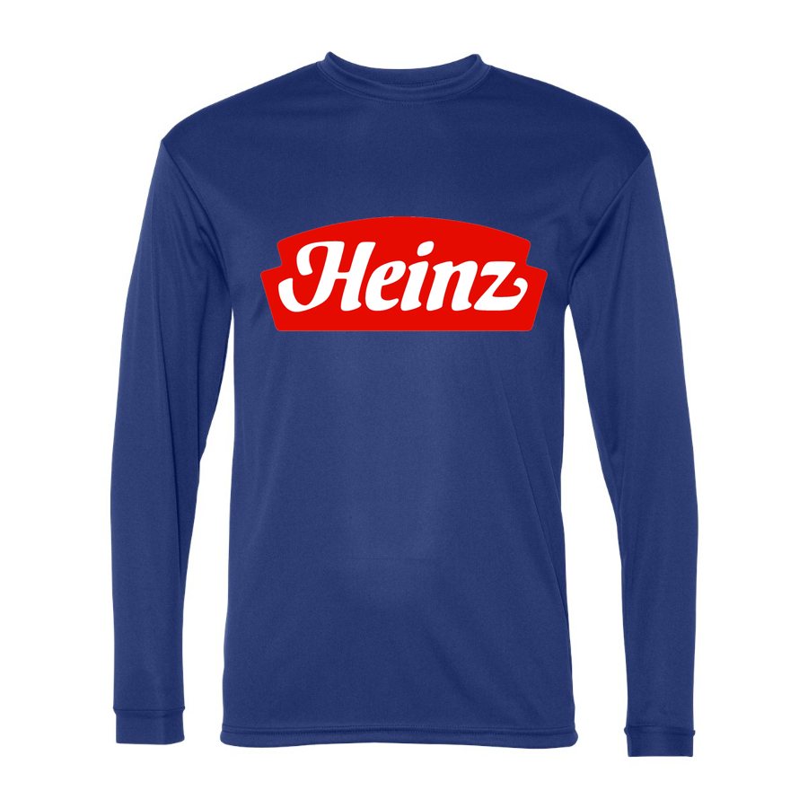 Men's Heinz food Polyester Long Sleeve T-Shirt - Royal Blue