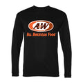 Men's A&W Polyester Long Sleeve T-Shirt - Black