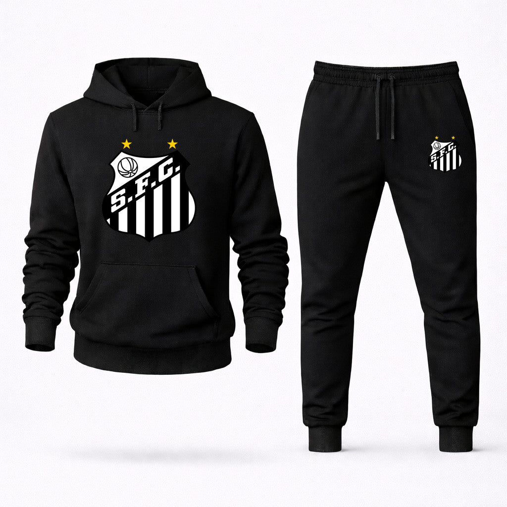Santos FC Hoodie and Joggers Set - Black