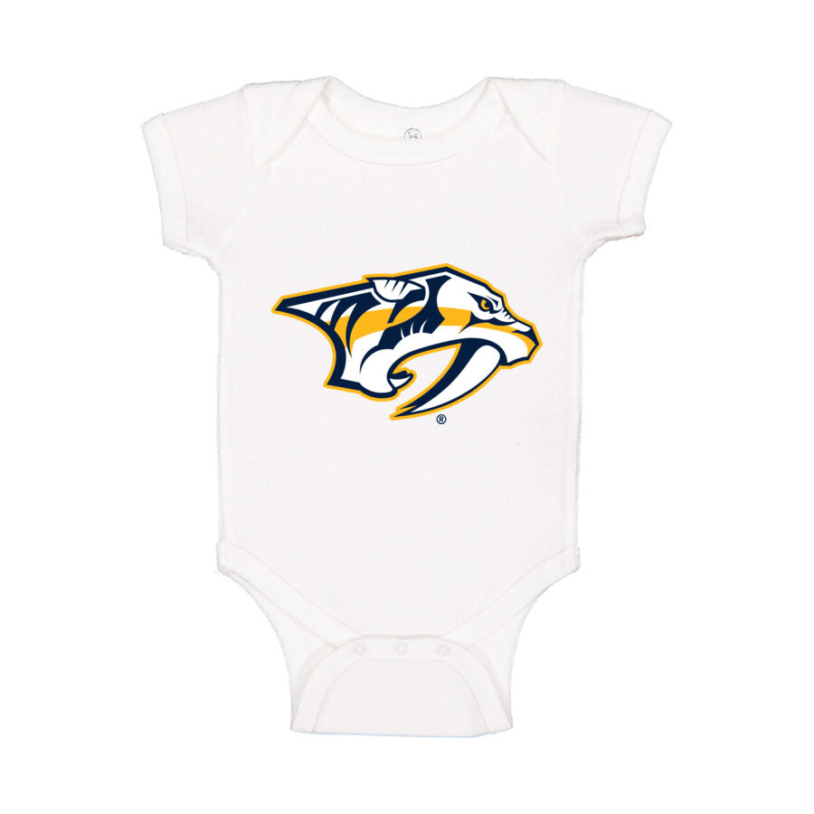 Nashville Predators Baby Romper Onesie - White