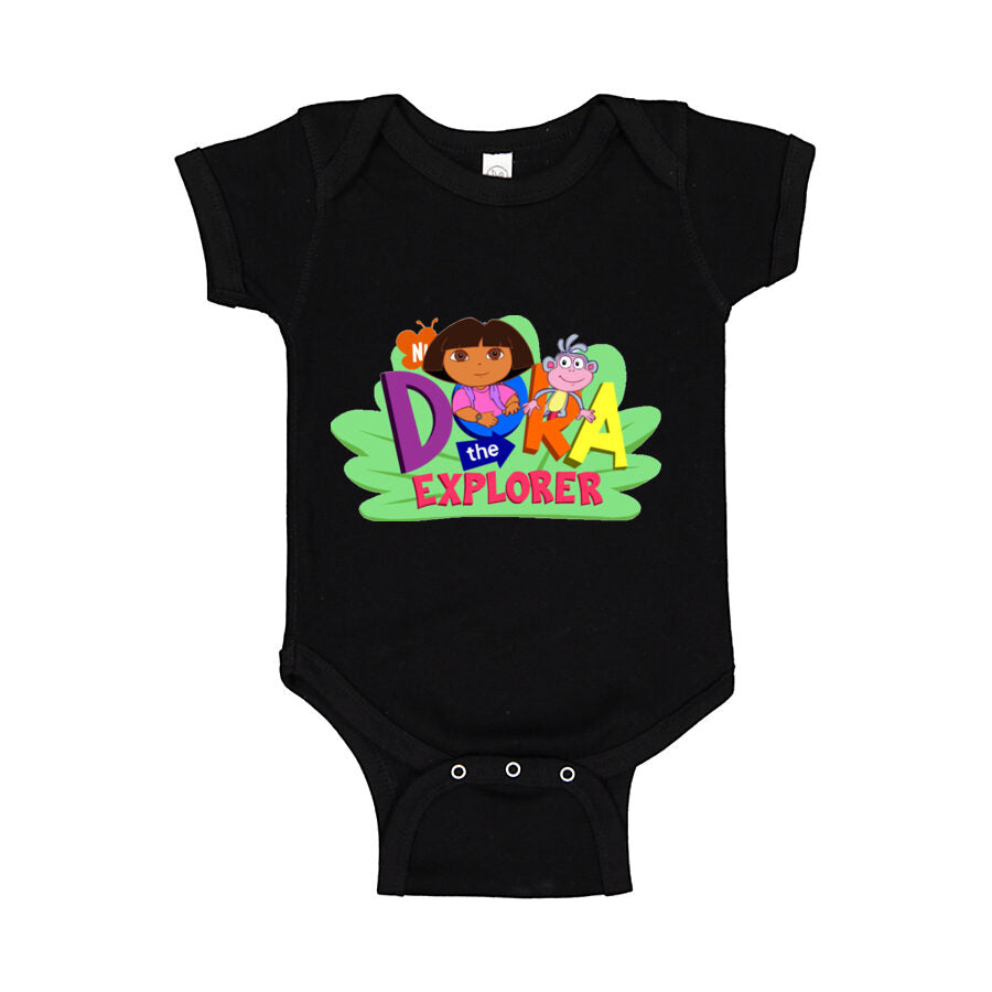 Dora the Explorer Baby Romper Onesie - Black