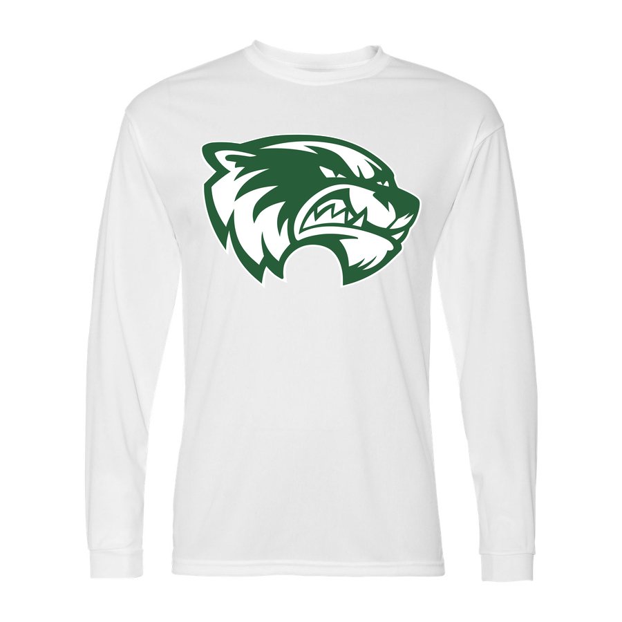 Men's Utah Valley Wolverines Polyester Long Sleeve T-Shirt - White