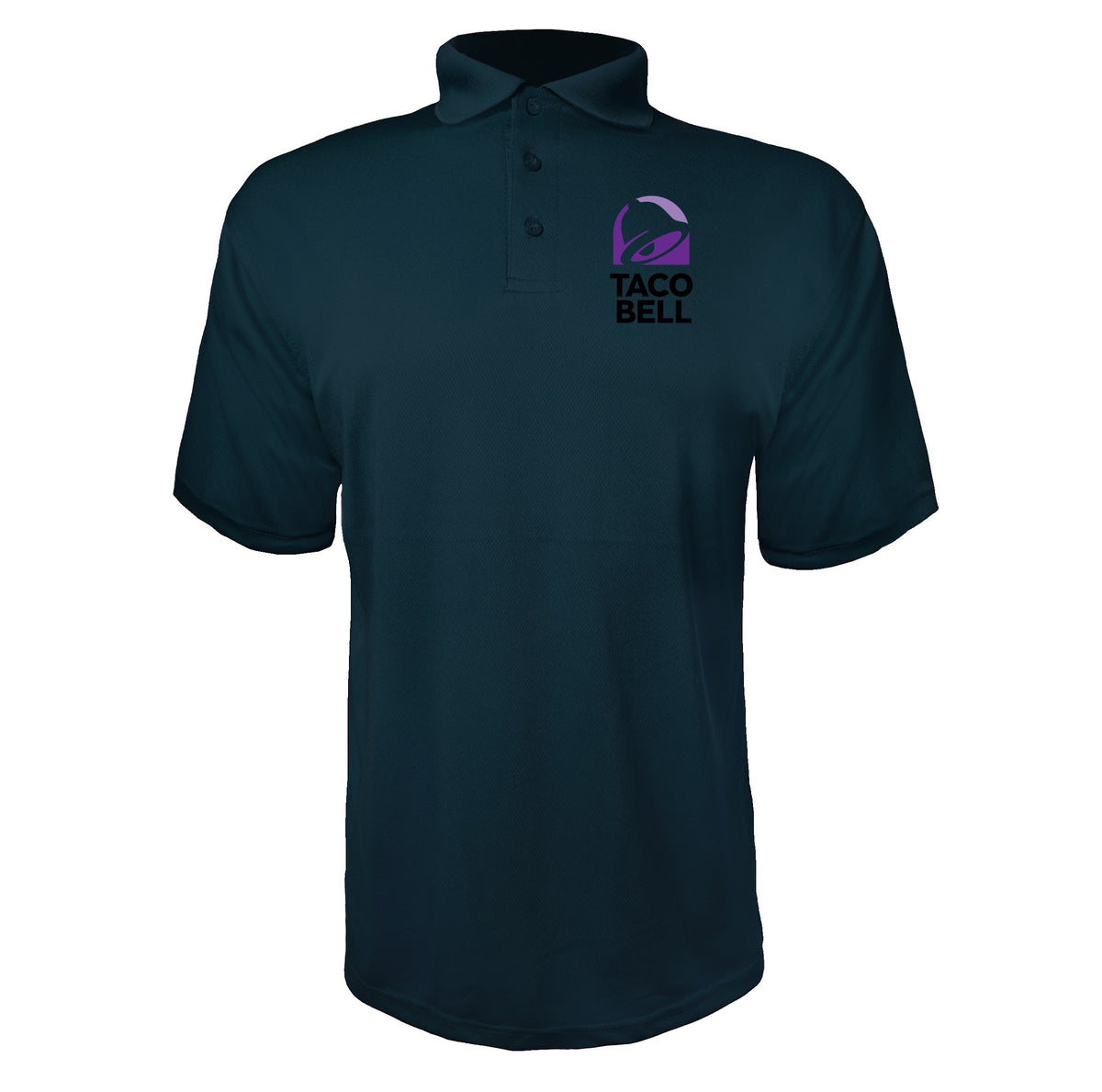 Taco Bell men's polyester polo in Navy