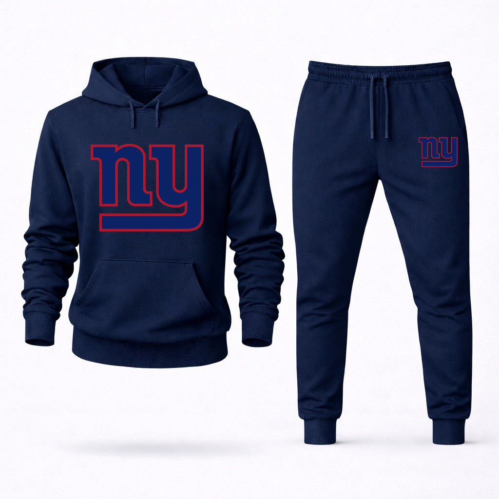 New York Giants Hoodie and Joggers Set - Navy