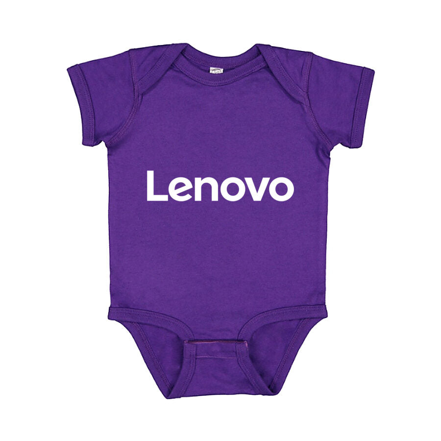 Lenovo White Logo Baby Romper Onesie - Purple