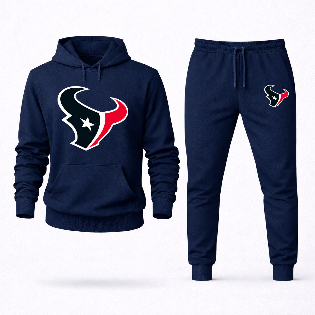 Houston Texans Hoodie and Joggers Set - Navy