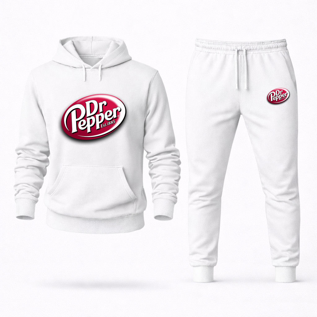 Dr Pepper Hoodie and Joggers Set - White