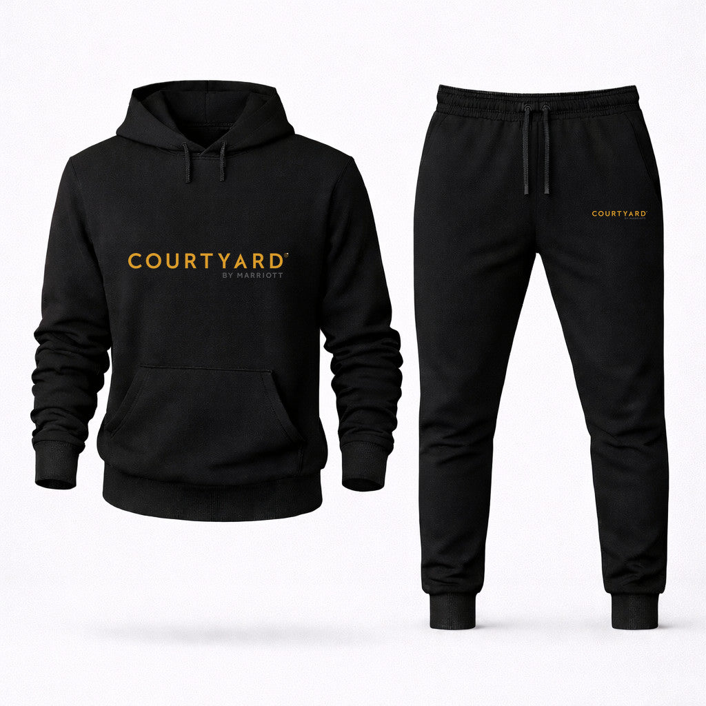 Courtyard Hoodie and Joggers Set - Black