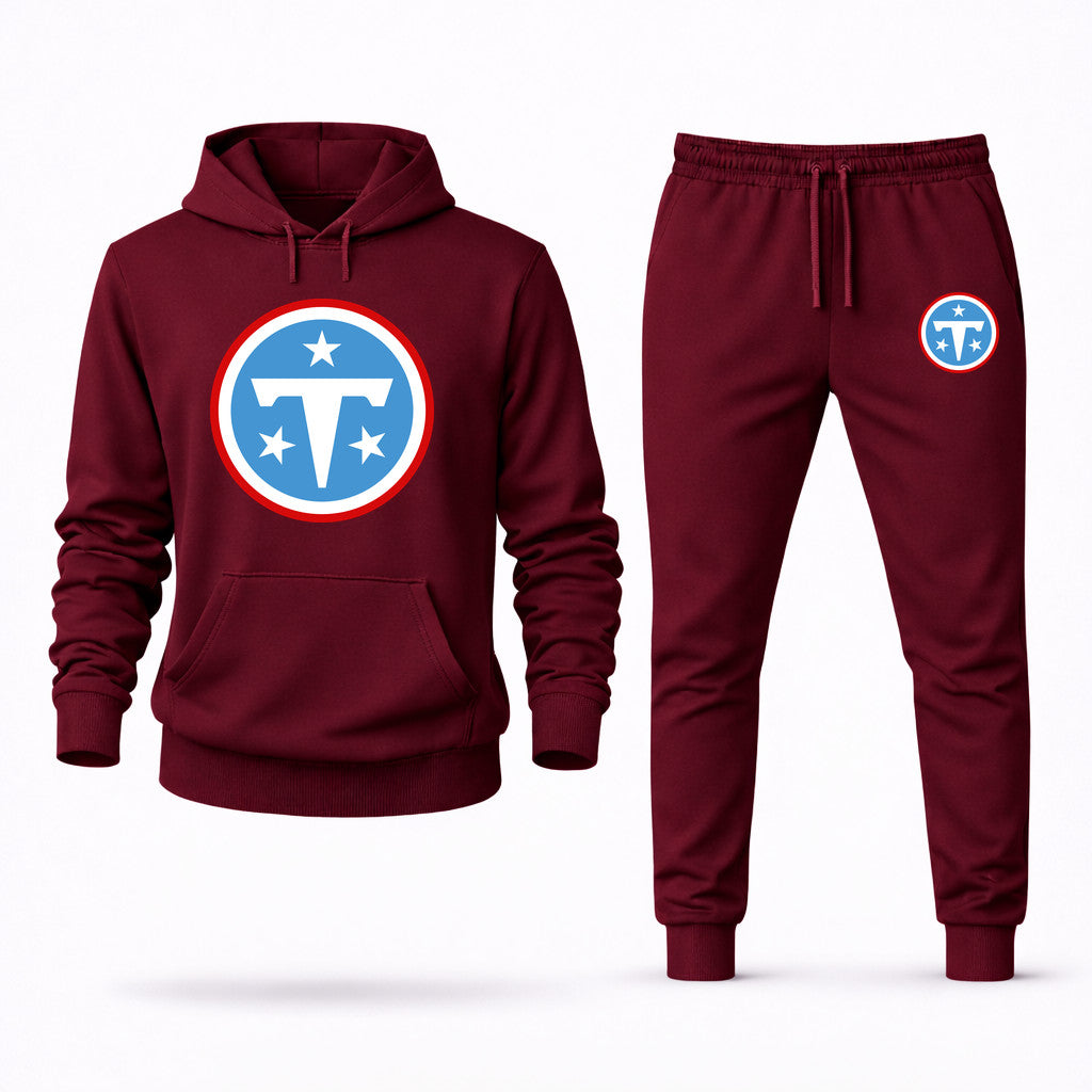 Tennessee Titans Hoodie and Joggers Set - Burgundy