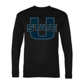 Men's Utah State Aggies Polyester Long Sleeve T-Shirt - Black
