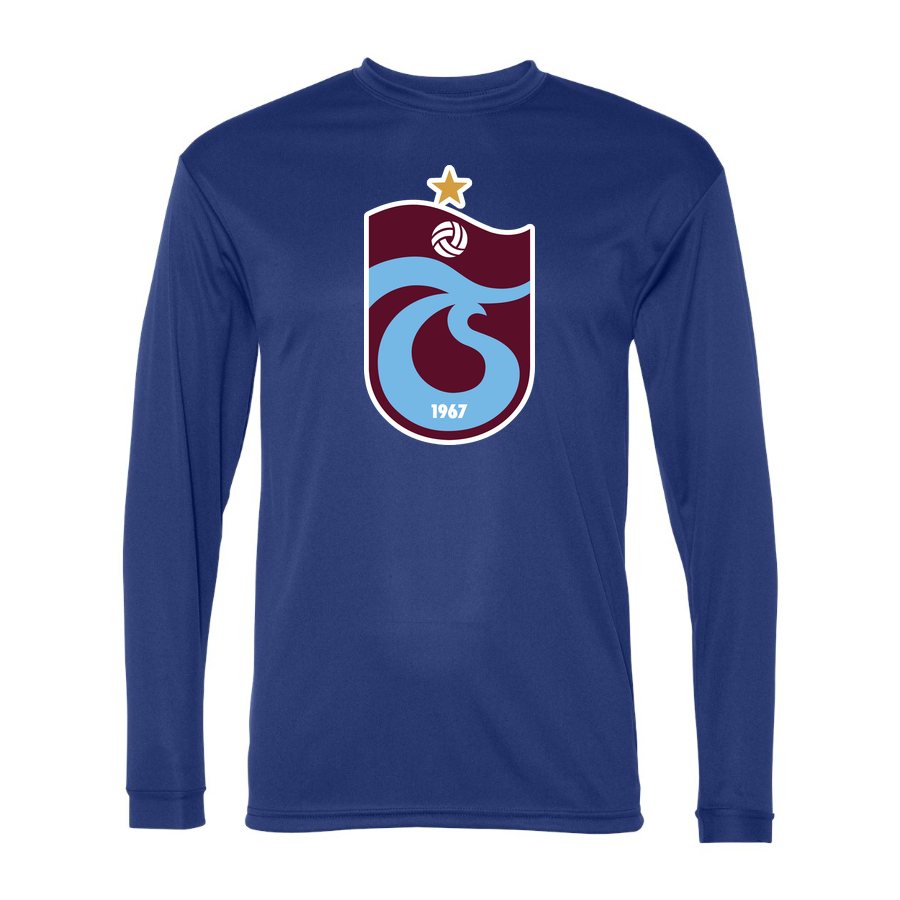 Men's Trabzonspor Polyester Long Sleeve T-Shirt - Royal Blue