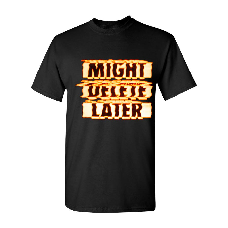 Men's might delete later Cotton T-Shirt - Black