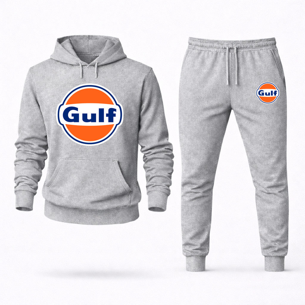 Gulf Oil Hoodie and Joggers Set - Grey