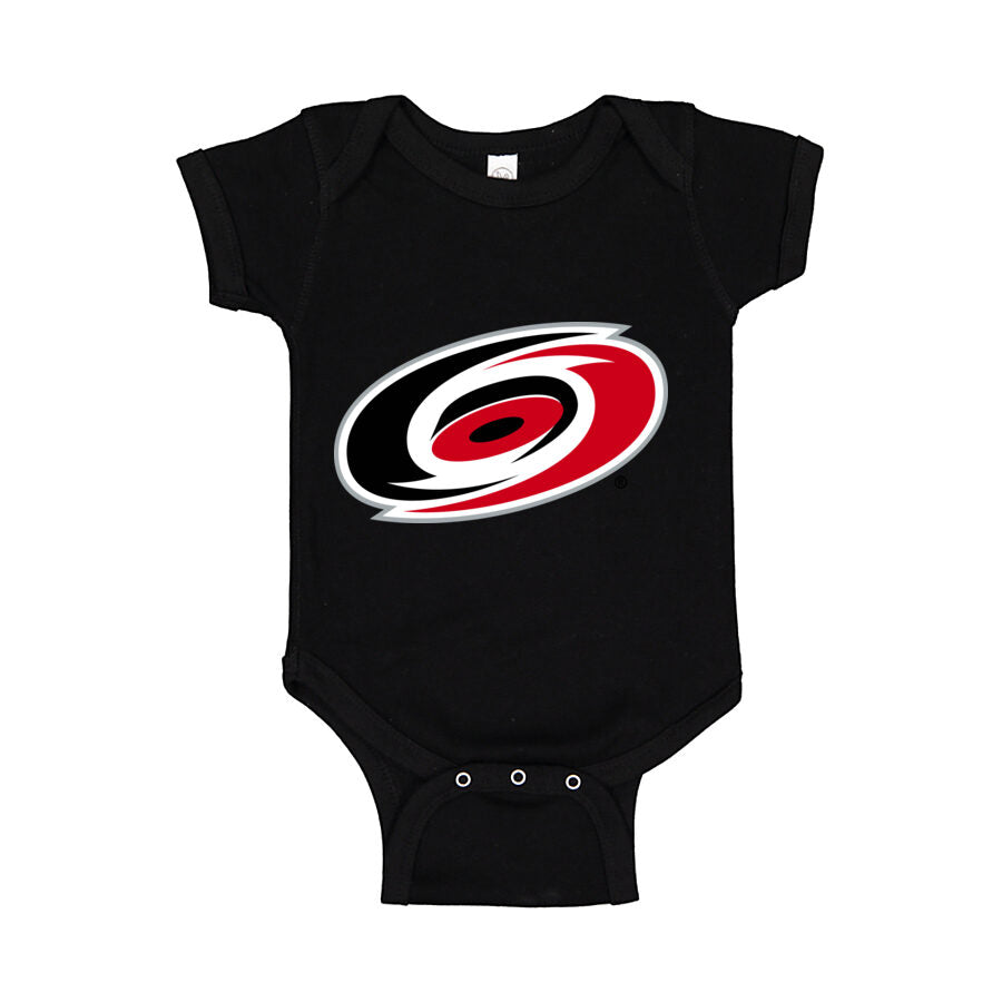 Carolina Hurricanes Baby Romper Onesie - Black