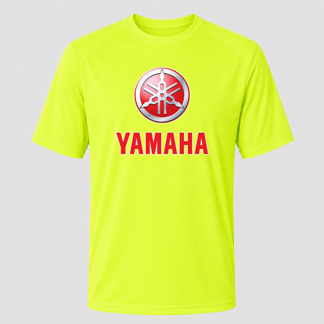 Men's Yamaha Performance T-Shirt - Safety Green