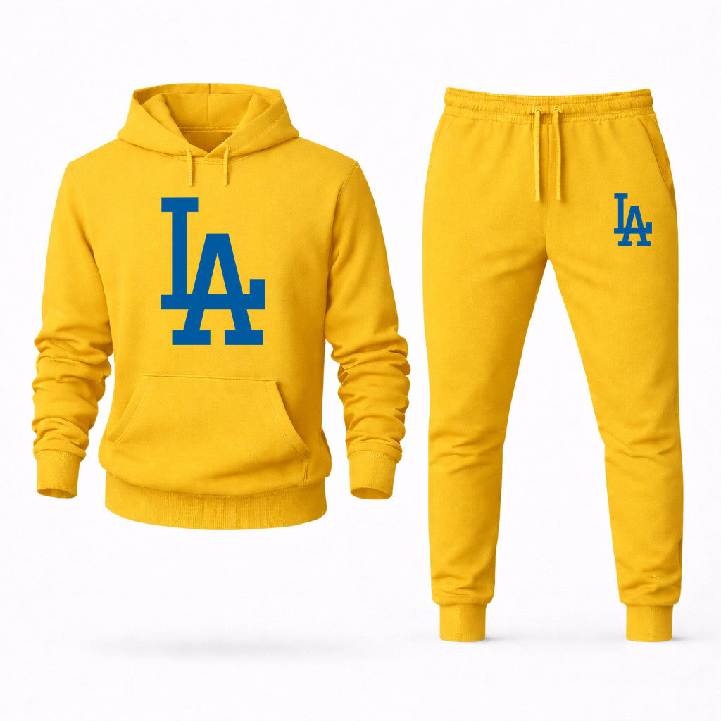 Los Angeles Dodgers Hoodie and Joggers Set - Yellow