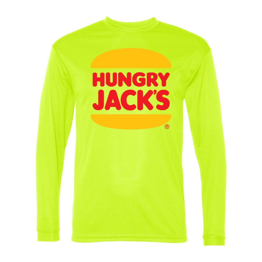 Men's Hungry Jacks Polyester Long Sleeve T-Shirt - Safety Yellow