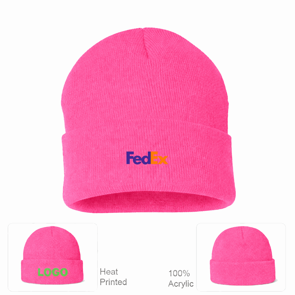 FedEx Beanie Hat - Pink