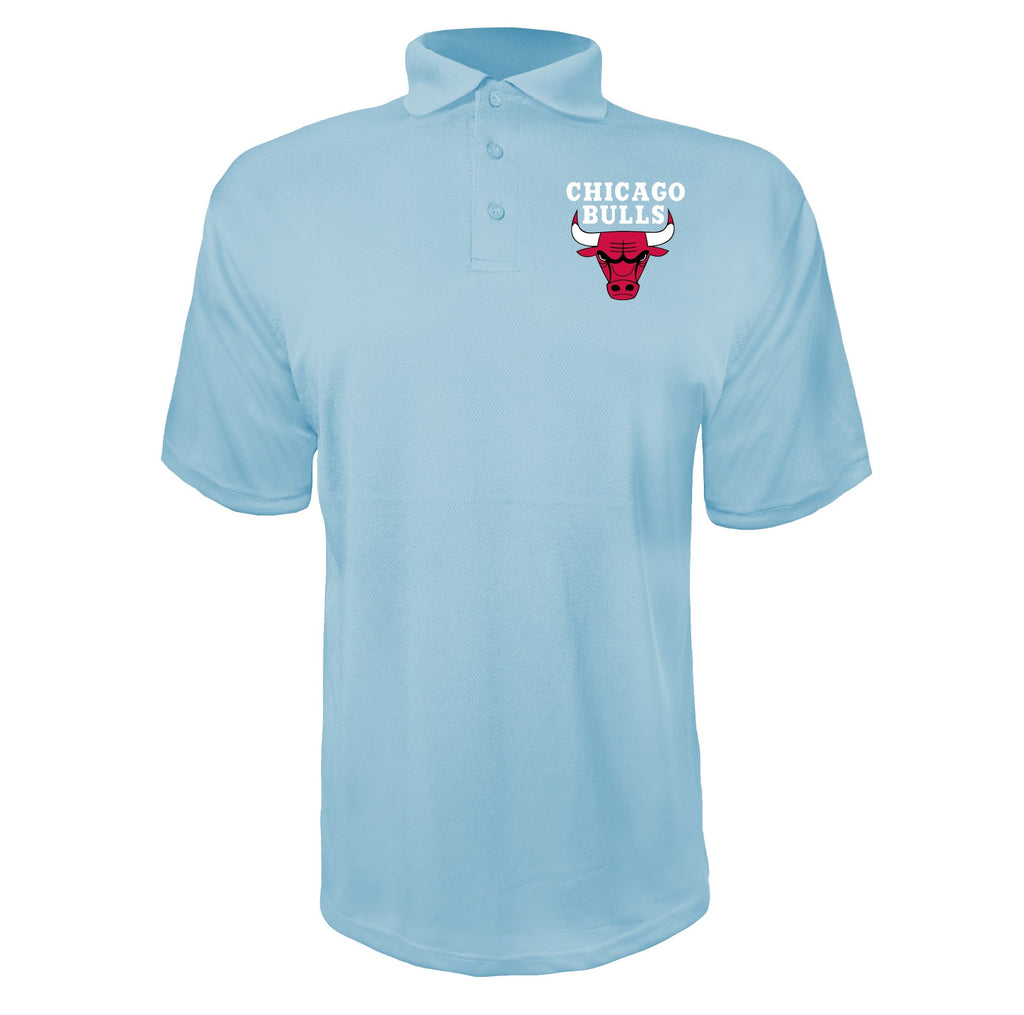 Chicago bulls white Sky Blue polyester polo