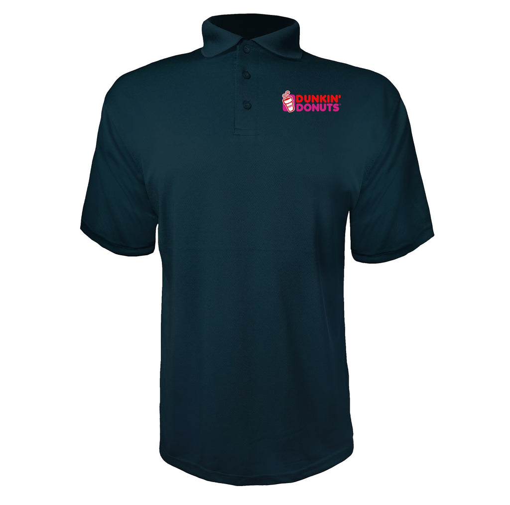 Dunkin' Donuts men's polyester polo in Navy