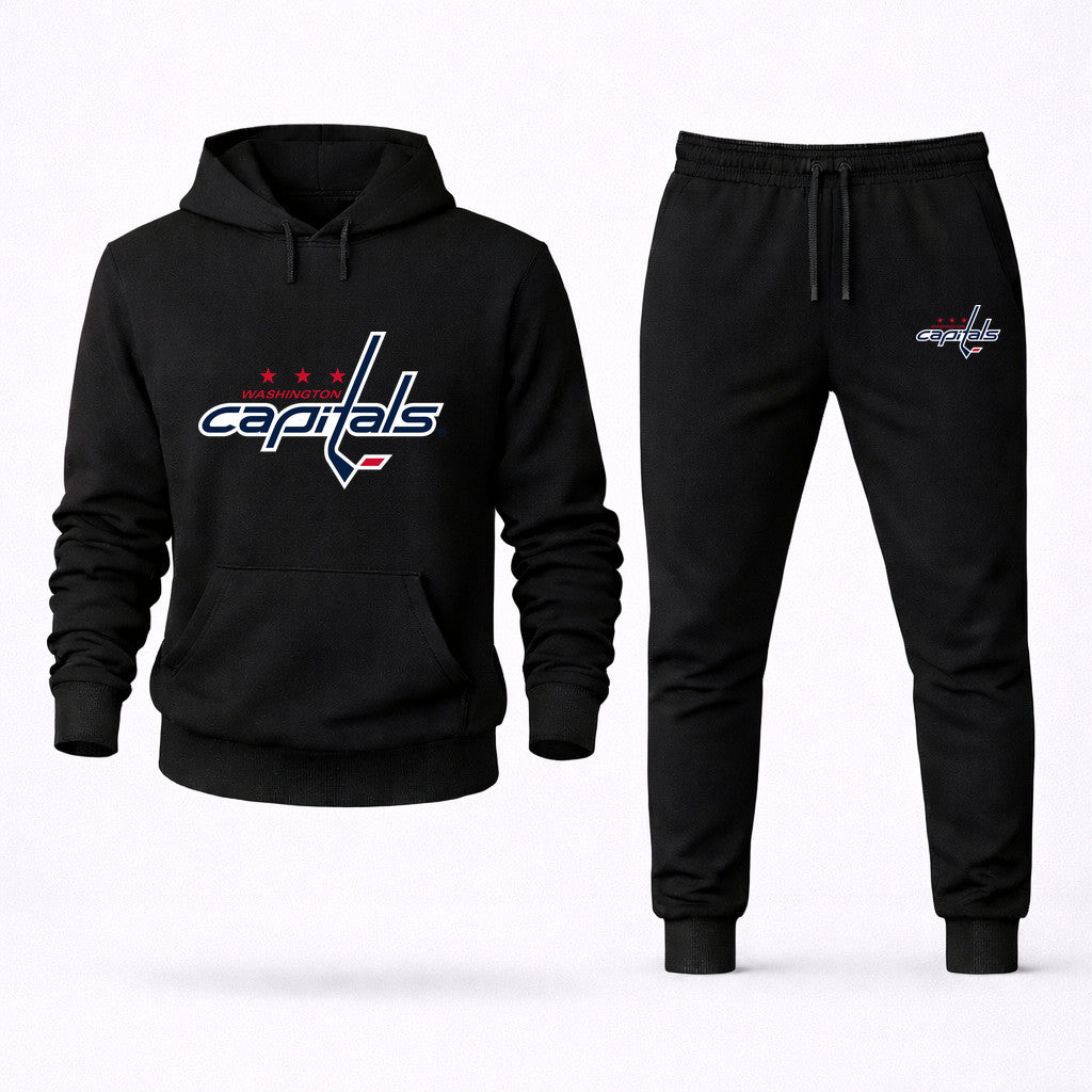 Washington Capitals Hoodie and Joggers Set - Black