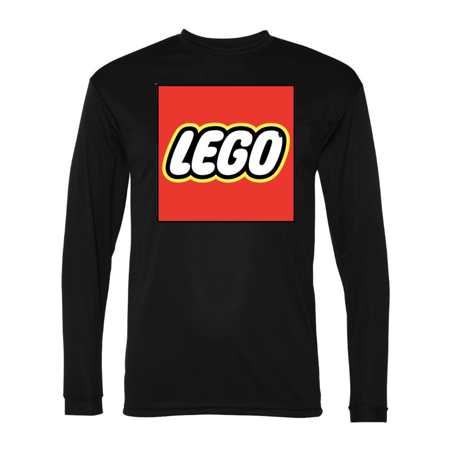 Men's LEGO Polyester Long Sleeve T-Shirt - Black