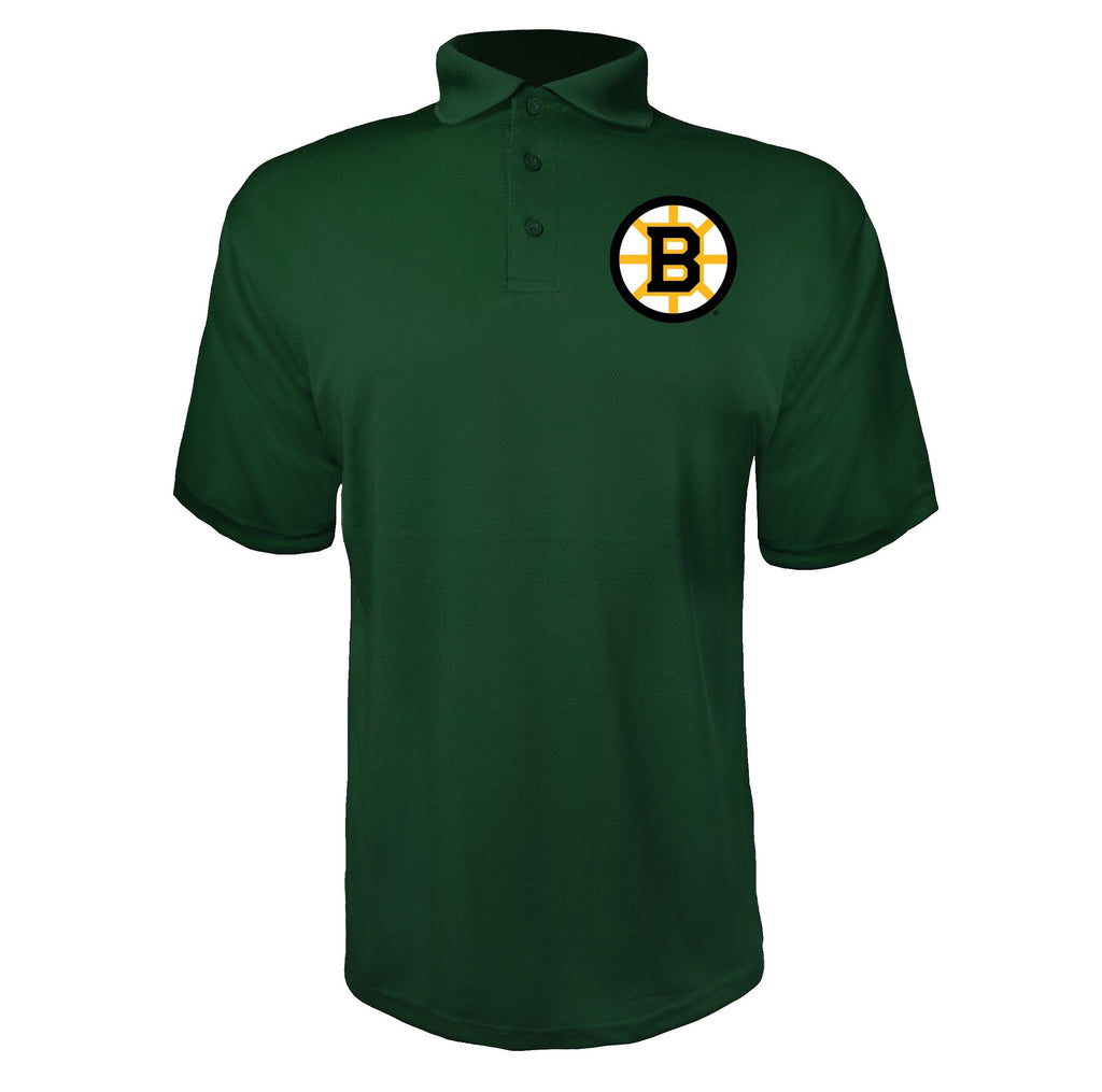 Boston Bruins Green polyester polo