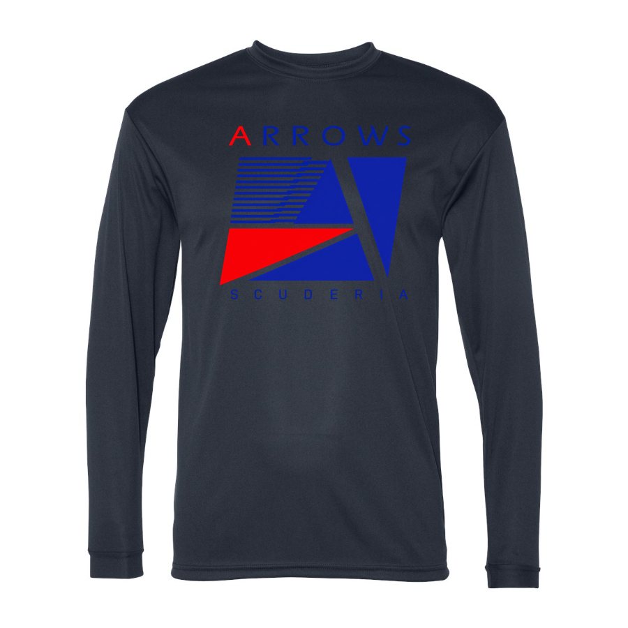 Men's Arrows F1 Team Polyester Long Sleeve T-Shirt - Navy