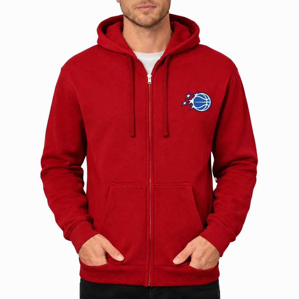 Men's Orlando Magic Zipper Hoodie - Red