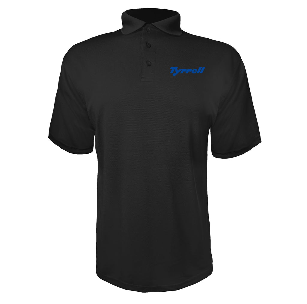 Tyrrell Black polyester polo