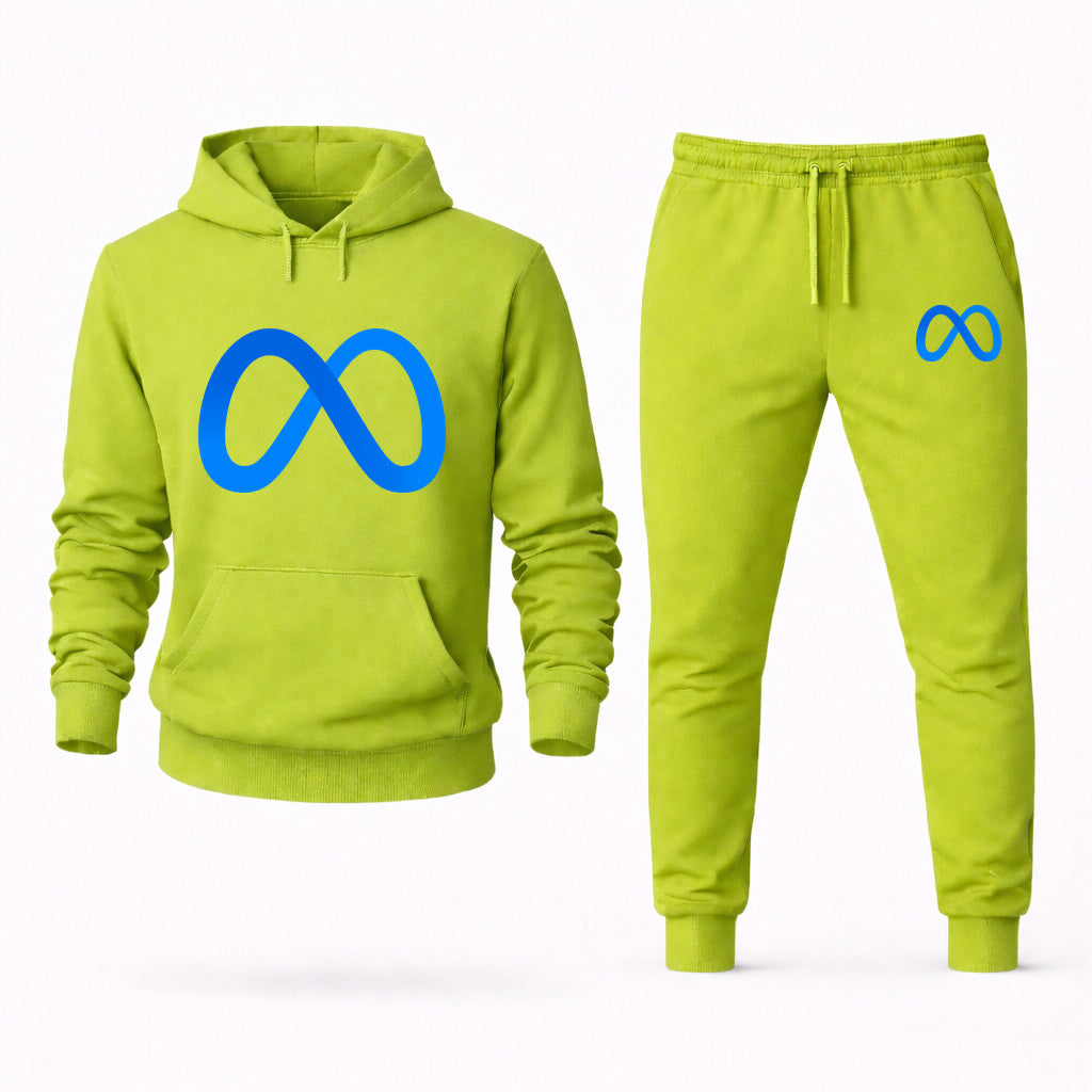 Meta Hoodie and Joggers Set - Lime Green
