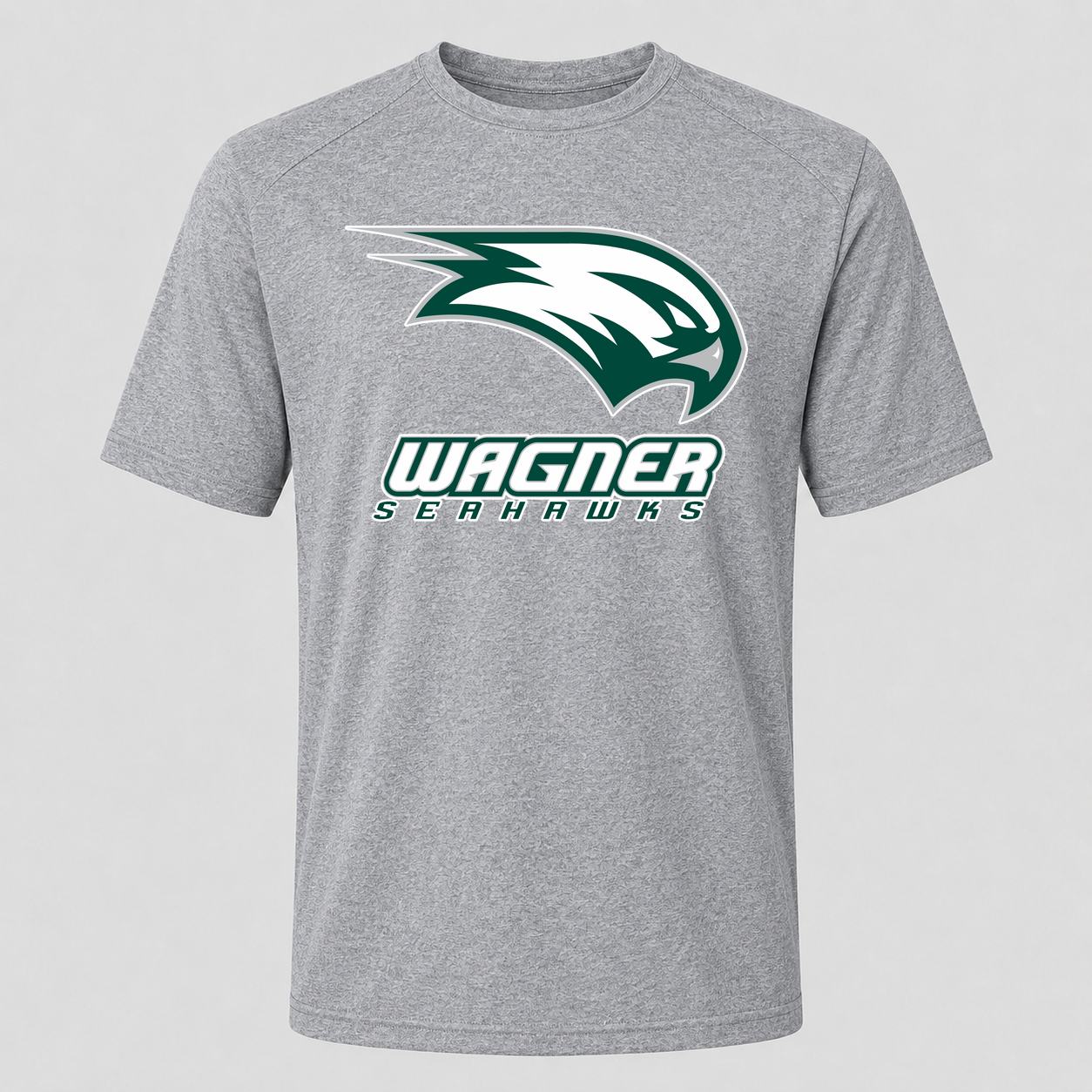 Men's Wagner Seahawks Performance T-Shirt - Gray