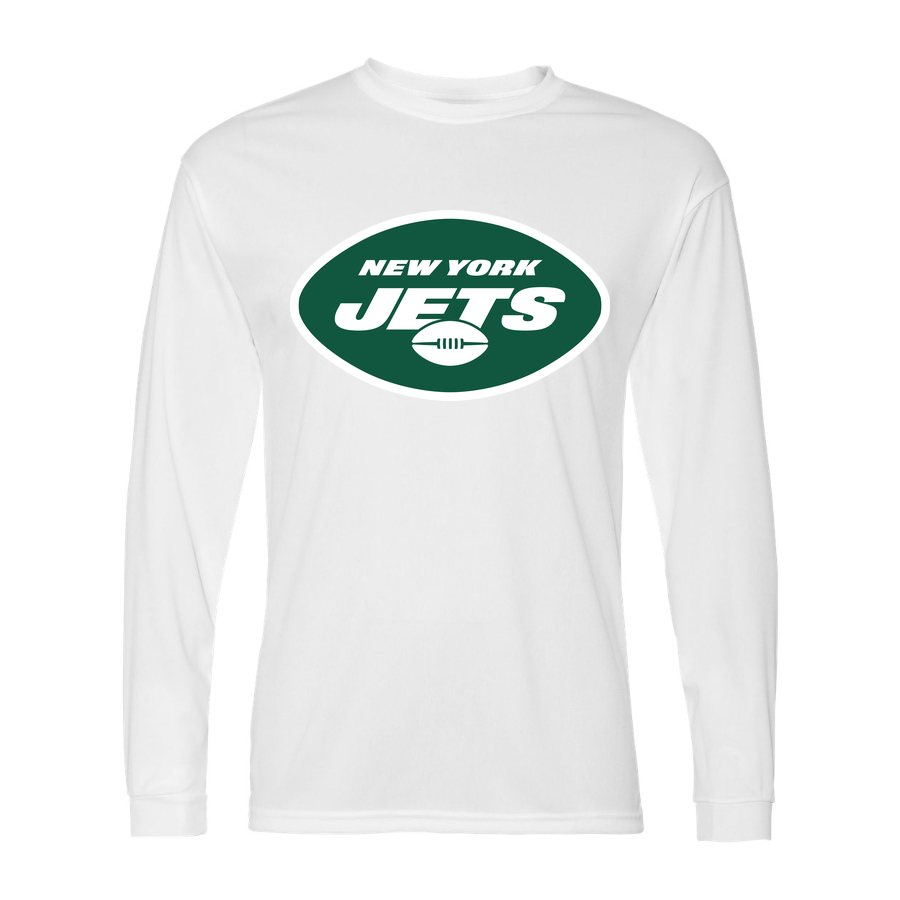 Men's New York Jets Polyester Long Sleeve T-Shirt - White