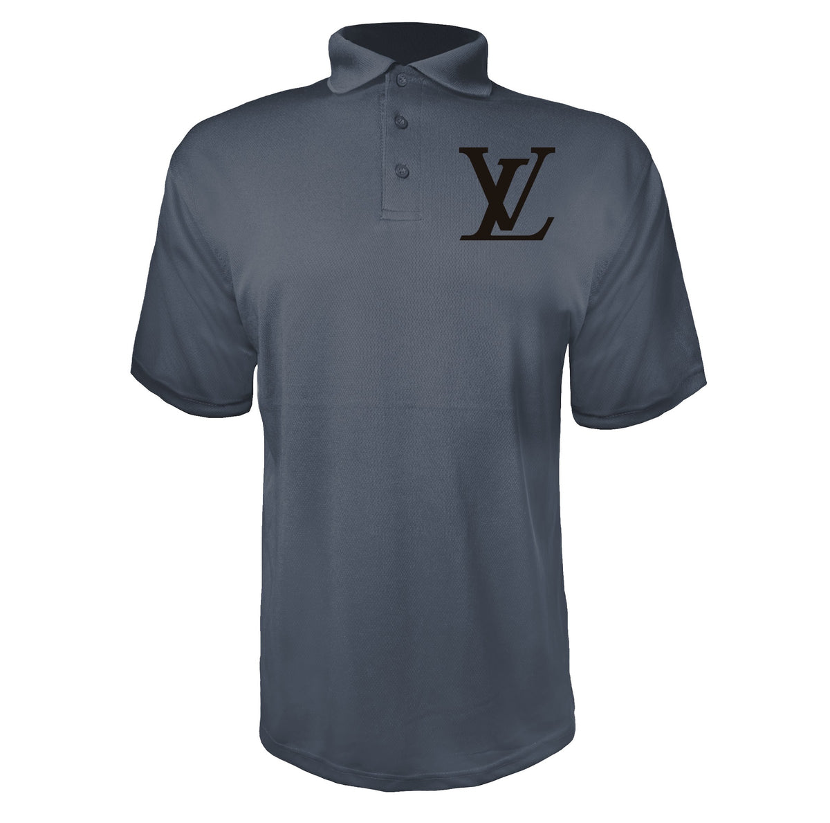 Louis Vuitton men's polyester polo in Charcoal