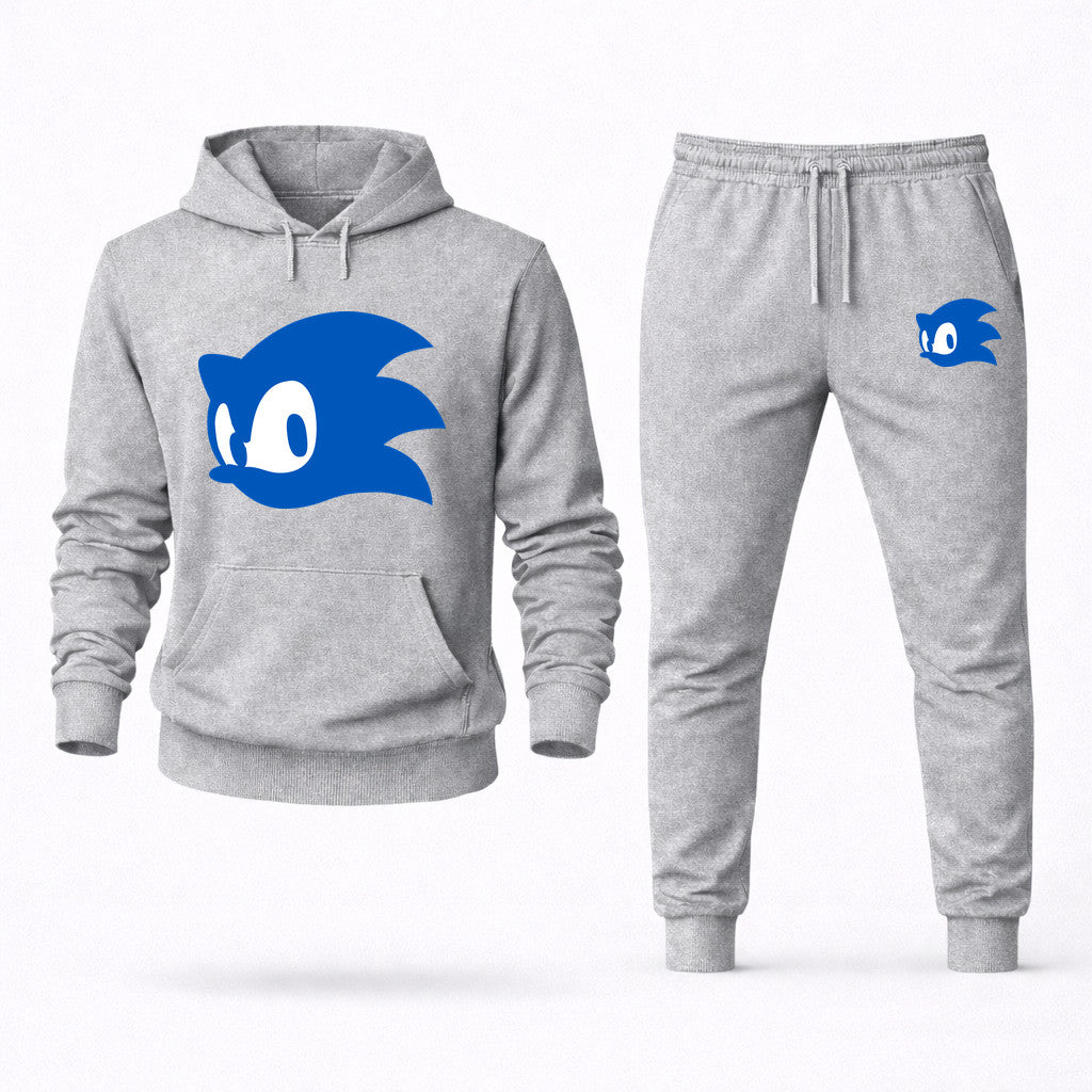 Sonic Hoodie and Joggers Set - Grey