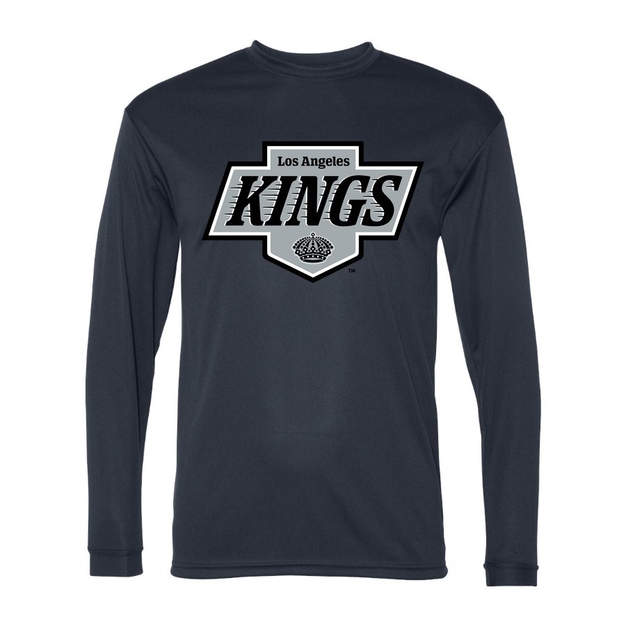 Men's Los Angeles Kings Polyester Long Sleeve T-Shirt - Navy