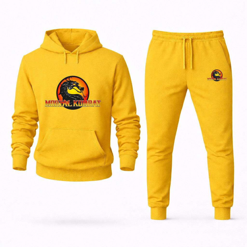 Mortal Kombat Hoodie and Joggers Set - Yellow