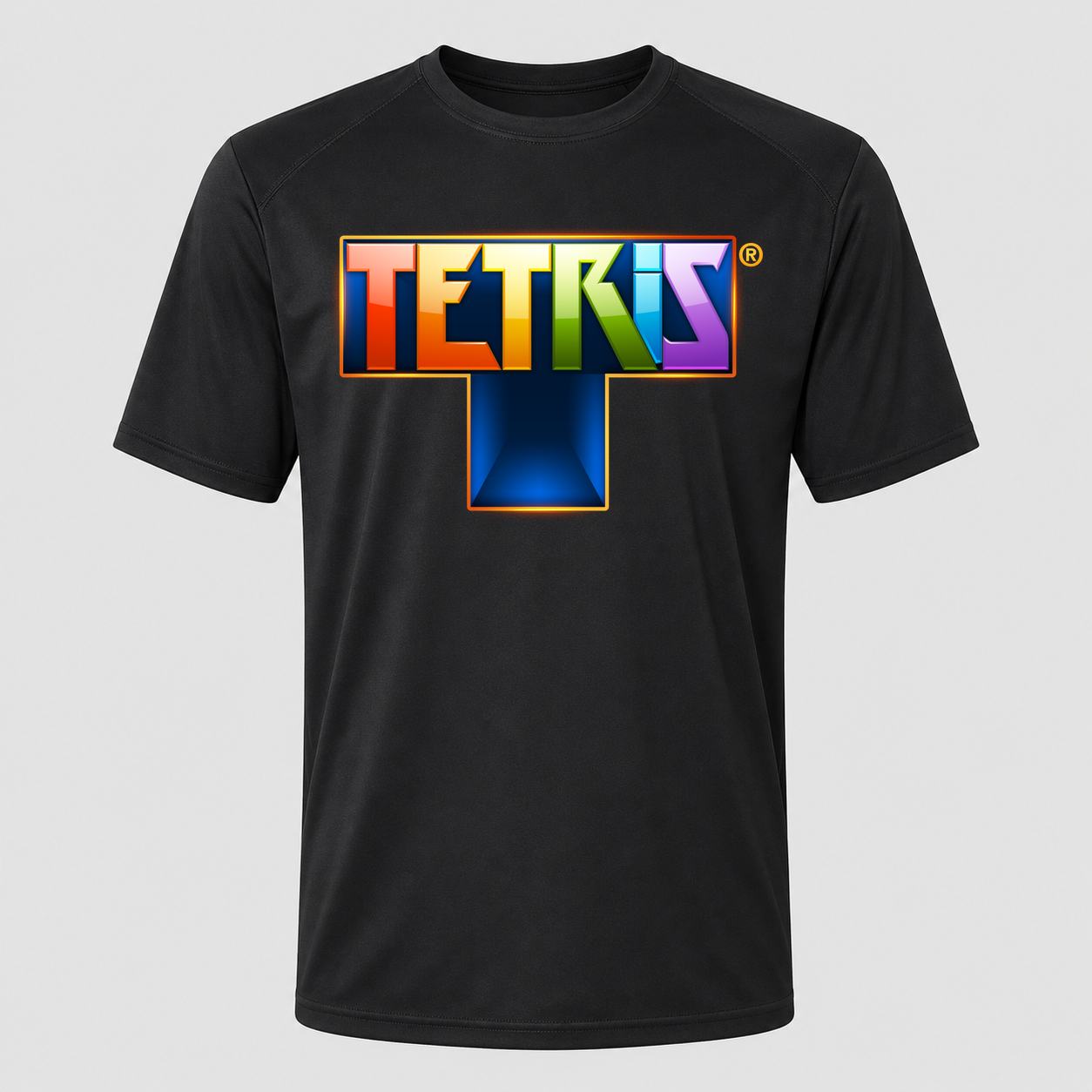 Men's Tetris Performance T-Shirt - Black