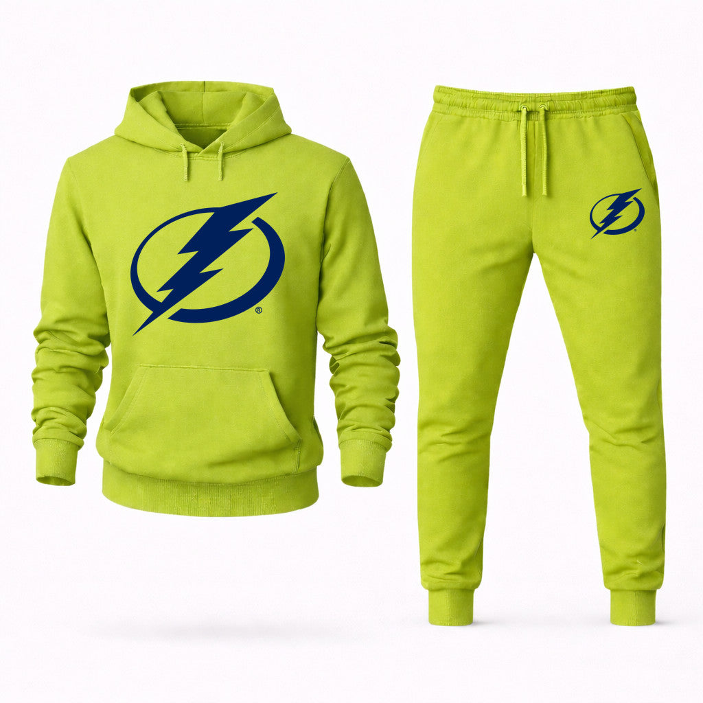 Tampa Bay Lightning Hoodie and Joggers Set - Lime Green