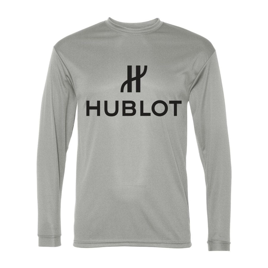 Men's Hublot Polyester Long Sleeve T-Shirt - Silver